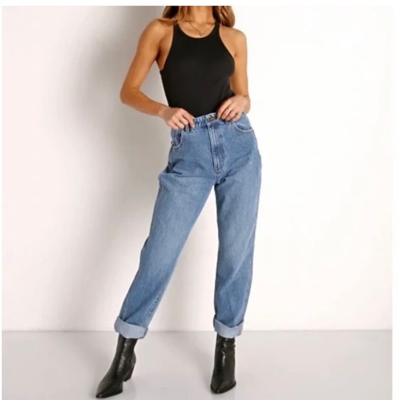 Rolla's Elle Super High Rise Relaxed Jeans NWT - Picture 1 of 8